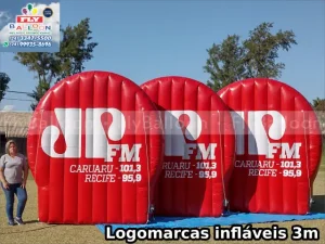 logomarcas infláveis promocionais radio jovem pan recife caruaru